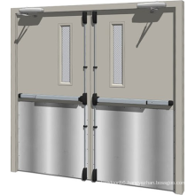 BS8214 American standard galvanized steel metal comercial double fire proof doors